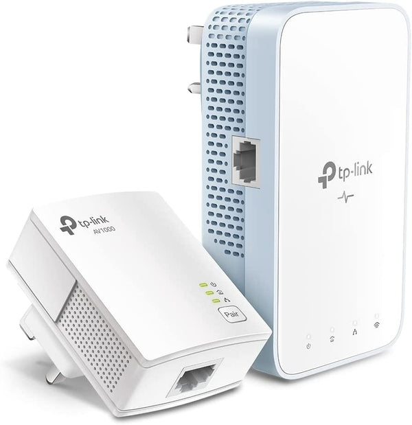 TP-Link AV1000 Gigabit Powerline ac Wi-Fi Kit, 1200 Mbps, TP-Link OneMesh, Wi-Fi Extender Booster Hotspot, Easy Setup, UK Plug (TL-WPA7517 KIT V2)