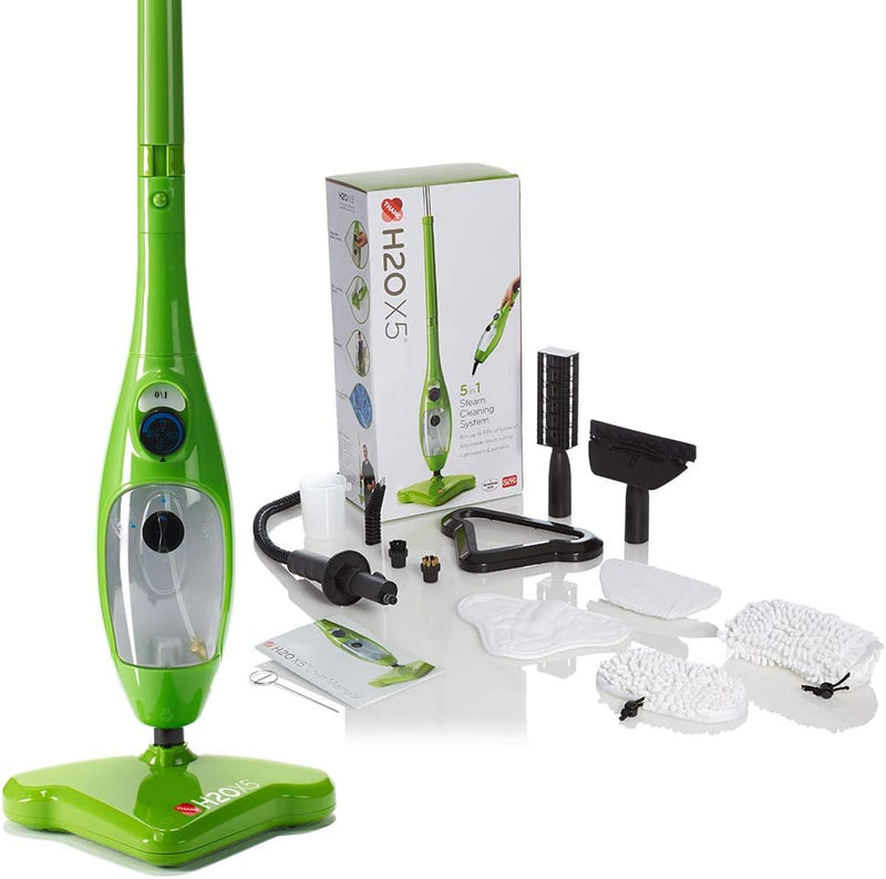 H2O X5 Steam Mop and Handheld Steam Cleaner for Floors, Carpets, Windows, Upholstery, Kitchens & Bathrooms