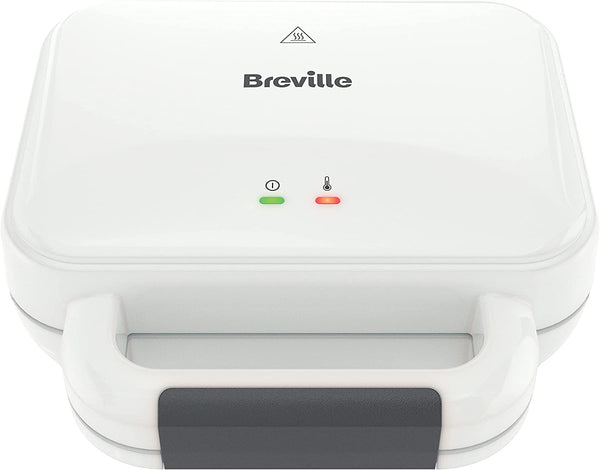 Breville Ultimate Deep Fill Toastie Maker | 2 Slice Sandwich Toaster | Removable Non-Stick Plates | Stainless Steel | White [VST091]