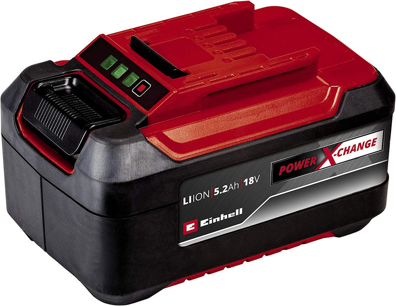 Einhell Power X-Change 18V, 5.2Ah Lithium-Ion Battery Starter Kit | Battery and Charger Set | Compatible With All PXC Power Tools Garden and Machines