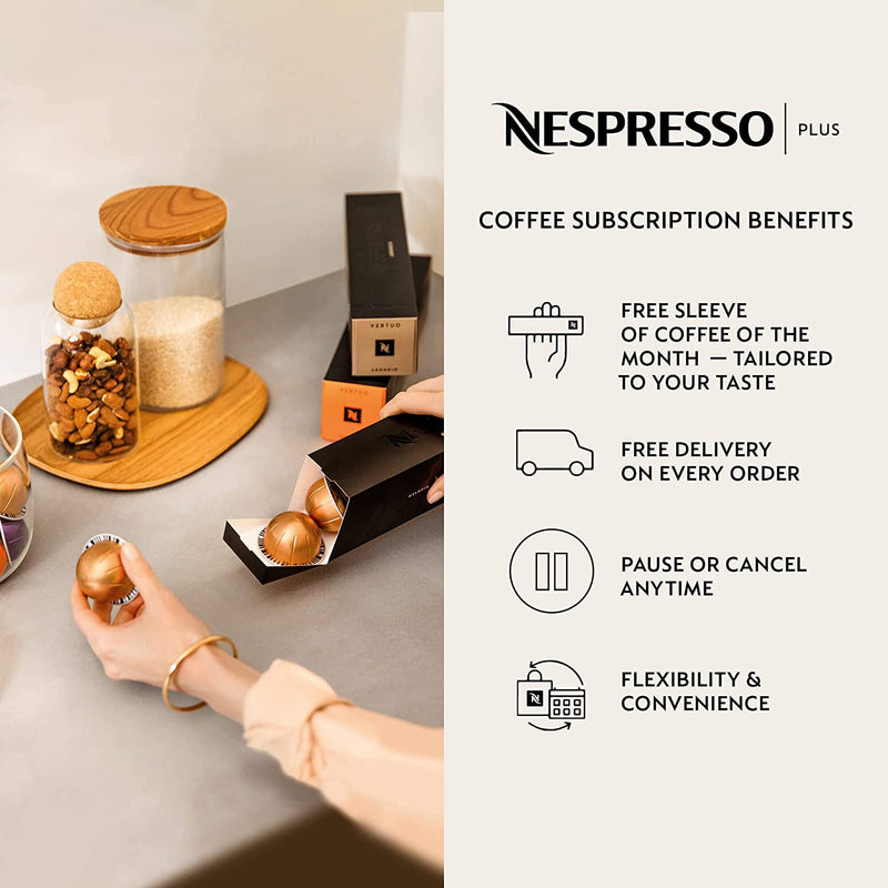 Nespresso XN910N40 Vertuo Next coffee machine by Krups, Matt Black