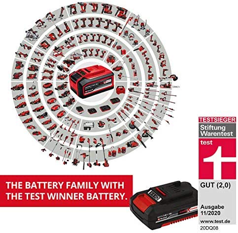 Einhell Power X-Change 18V, 4.0Ah Lithium-Ion Battery Twin Pack | 2 x 4.0Ah Batteries Universally Compatible With PXC Power Tools And Garden Machines