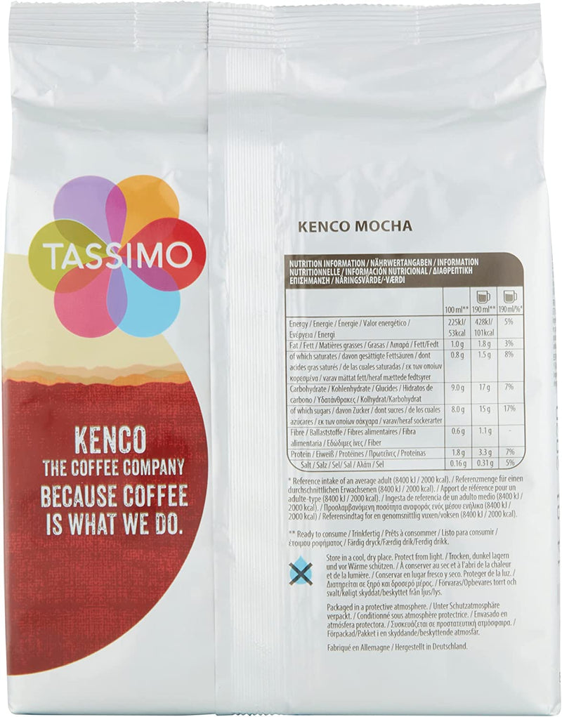 Tassimo Kenco Mocha Coffee Capsules (Pack of 5, Total 40 Coffee Capsules)