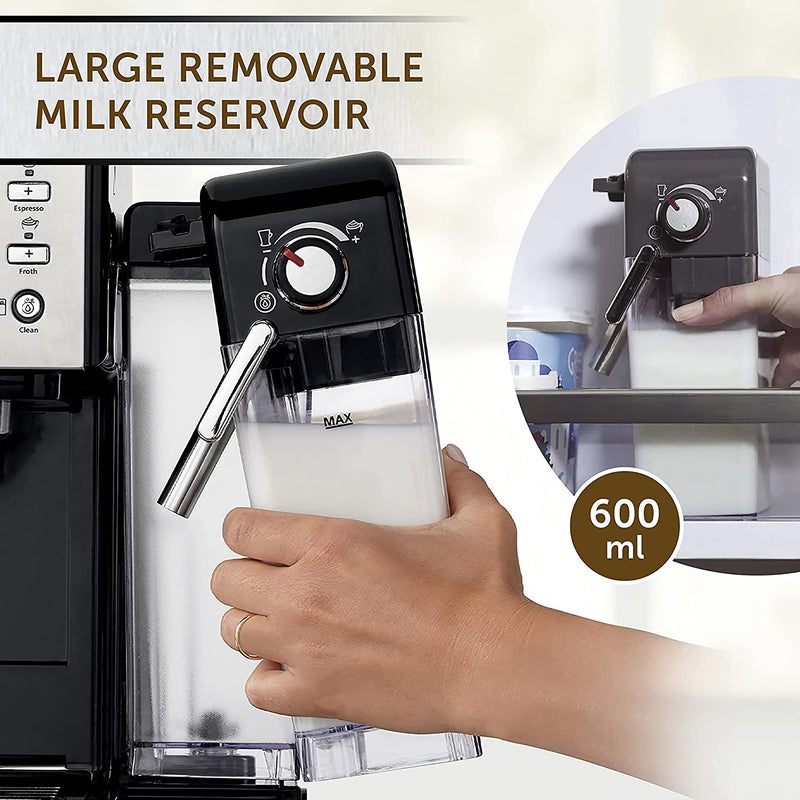 Breville One-Touch CoffeeHouse Coffee Machine, Espresso, Cappuccino & Latte Maker, 19 Bar Italian Pump, Auto Milk Frother, ESE Pod Compatible [VCF107]