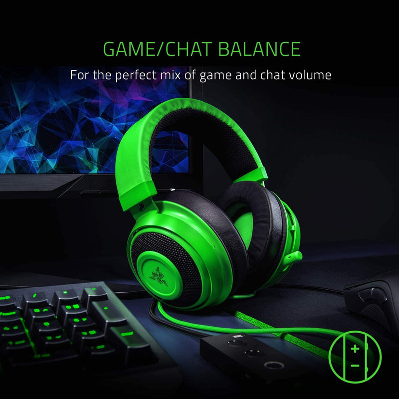 Razer Kraken Tournament Edition - Wired Gaming Headset with USB Audio Controller (THX Spatial Audio, Full Controls, Custom-Tuned 50mm Drivers) Black