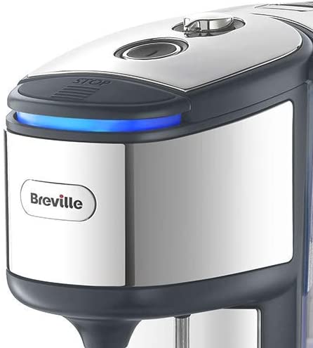Breville BRITA HotCup Hot Water Dispenser with integrated water filter, 3kW Fast Boil & Variable Dispense, 1.8L, Stainless Steel VKJ367 Energy Class A
