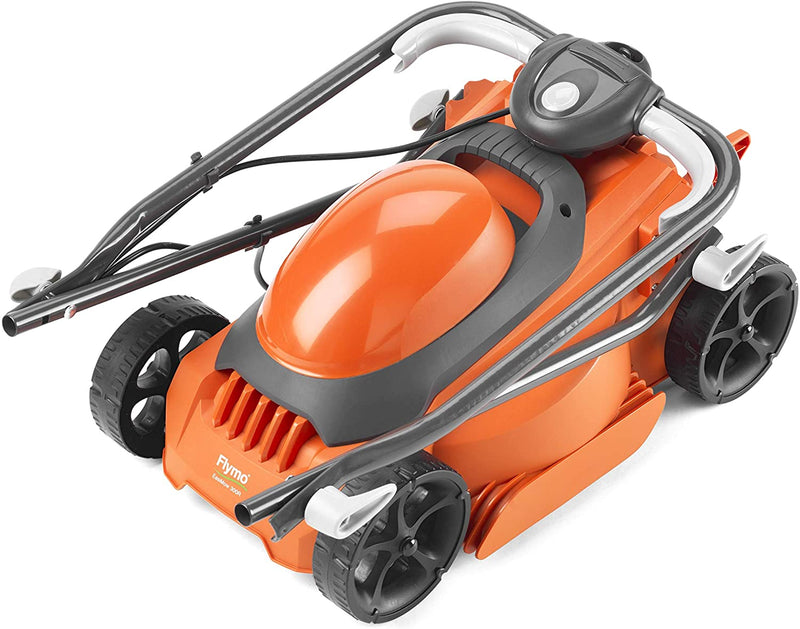 Folded view of Flymo EasiMow 300R Electric Rotary Lawn Mower