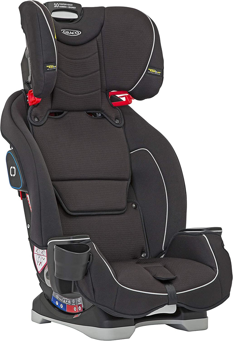 Graco Slimfit All-in-One Combination Car Seat, Group 0+/1/2/3 (Birth to 12 Years Approx, 0-36 kg), Black