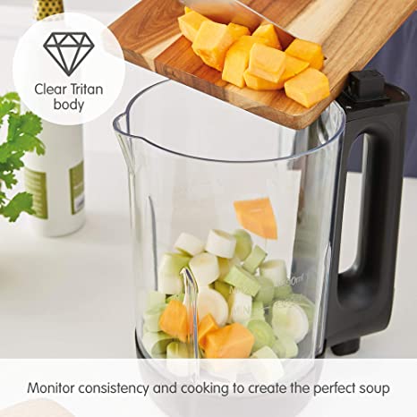 Morphy Richards 501050 Clarity Soup Maker Clear Like Glass, 4 programs