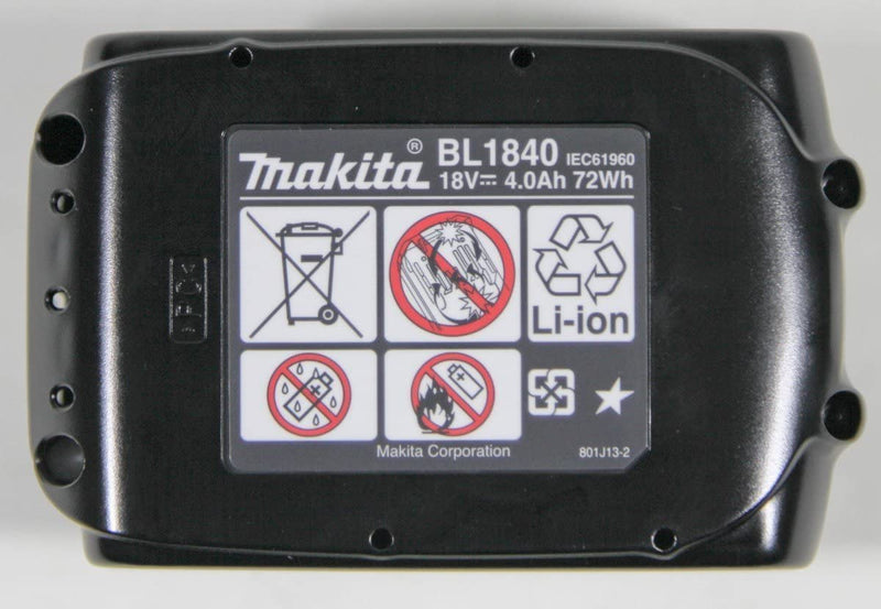 Makita BL1840B 18 V 4 Ah Li-ion Battery-Black
