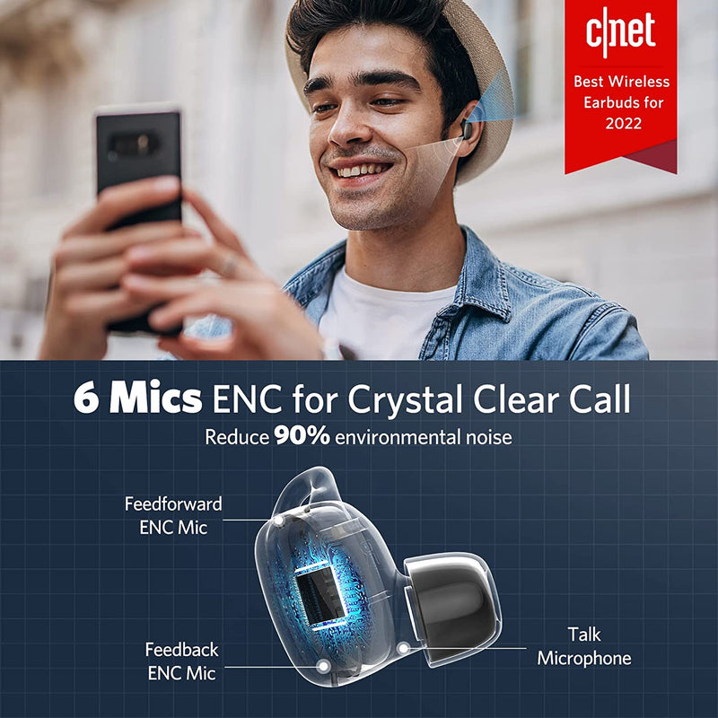 Built-in 6 microphones brings you a crystal clear call experience.