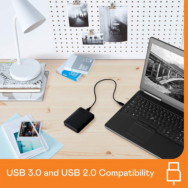 WD 2 TB Elements Portable External Hard Drive - USB 3.0, Black