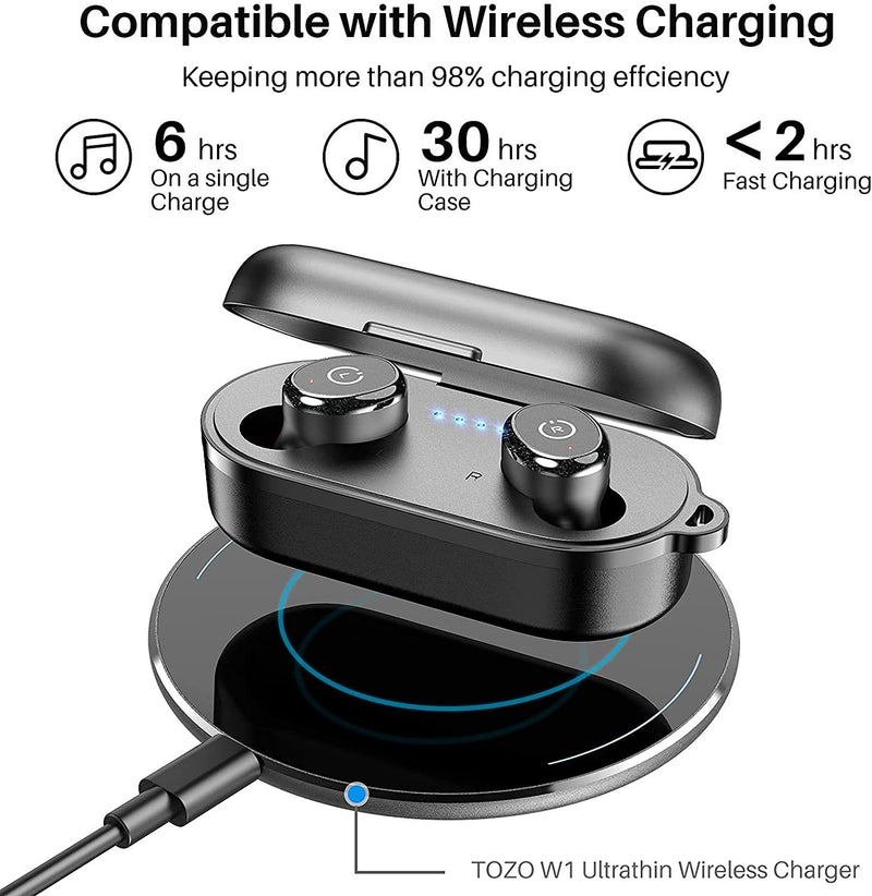 Enjoy fast charging, to fully charge the rechargerable case only 1.5 hours via fast charge USB-C cable or less than 2 hours via wireless charger.