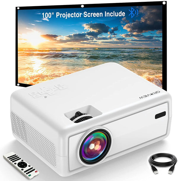 Groview LED HD Projectors Not Only Has 6500lumens, Which is 80% Brighter Than Other General Projectors,