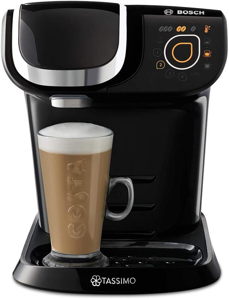 EASY TO USE: Simply pop your chosen drink pod in to the coffee machine, press start and the Tassimo MyWay reads the drink’s unique barcode thanks to its Intellibrew technology for the ideal drink every time; No heat up required.