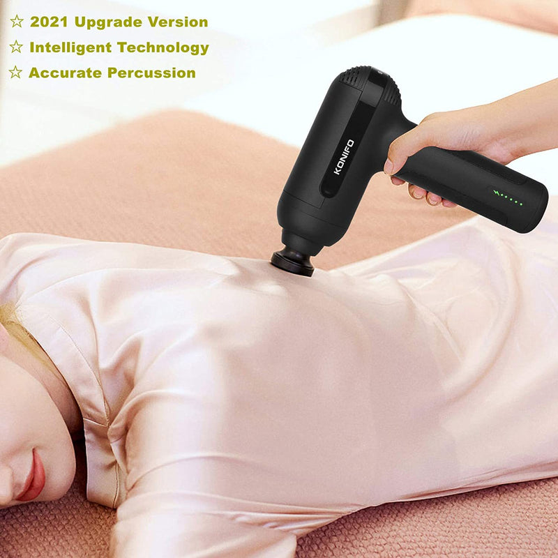 30 Gear Speed Regulation: Fascia Massager With speeds 1200 -3200r / min ,adjust the frequencies according to the purpose, for warming up, soreness relief, injured muscles, muscle pain and activation, tightness relief