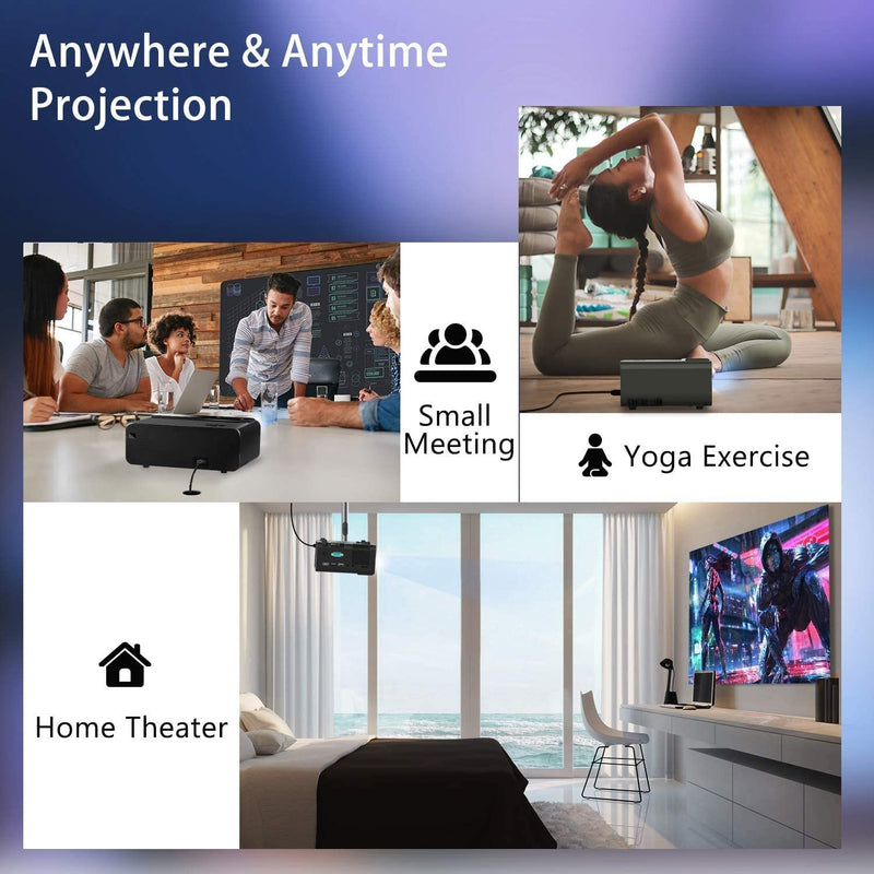 Elephas W13 smart projector upgrade noise reduction technology, and have a fast heat dissipation, even if you use it for a long time, it won't get hot, just a little warm
