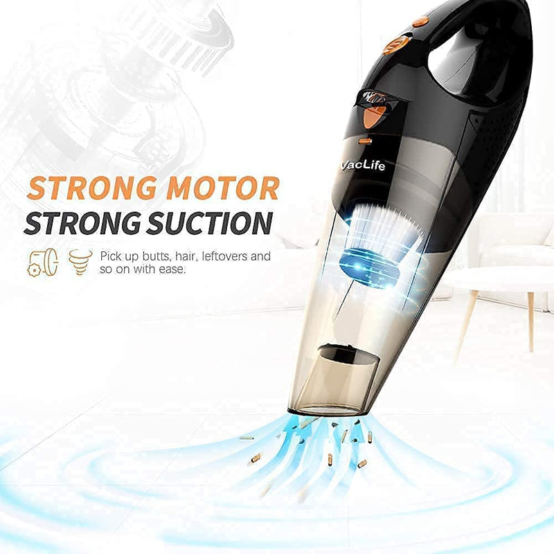 This small vacuum cleaner cordless can help you to do all-around cleaning with powerful motor and long battery life.