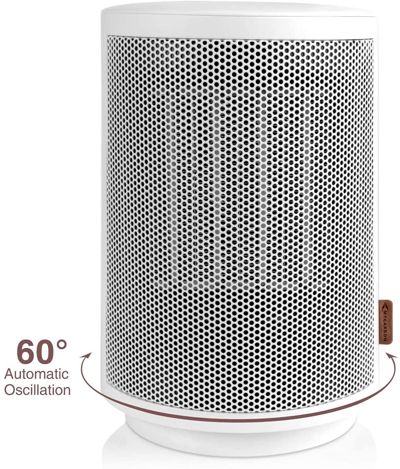 with 60° oscillation to increase heat distribution range