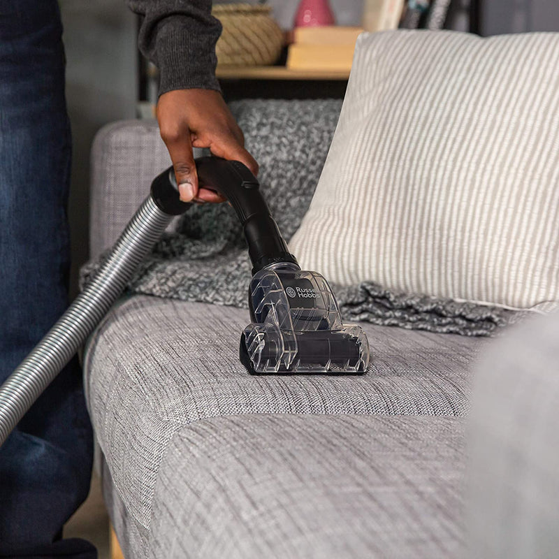 Improved reach The ATLAS2 PET has an extendable metal telescopic tube and flexible hose that can reach up to 2.3m, along with a 5m retractable power cord. With an overall cleaning radius of up to 8m, it's always easy to reach a plug socket.