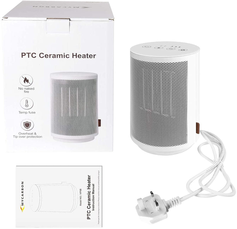 Portable Size All the super performances are designed in such a portable space heater, it can be put on desk, bedside table or any corner