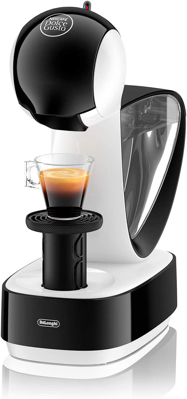 DeLonghi Nescafé Dolce Gusto Infinissima Pod Capsule Coffee Machine, Espresso, Cappuccino and more,1.2 Liters, EDG260.W, White & Black