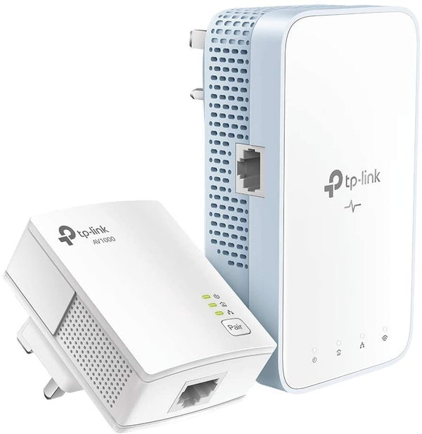 TP-Link AV1000 Gigabit Powerline ac Wi-Fi Kit, Broadband/WiFi Extender, WiFi Booster/Hotspot, Up to 300 meters UK Plug (TL-WPA7517 KIT)