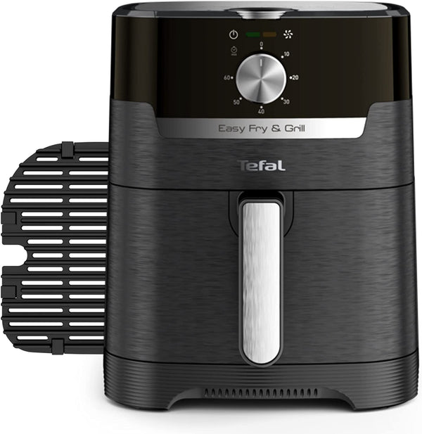 Tefal EasyFry Classic 2-in-1 Air Fryer and Grill 4.2L Capacity 8 Programs Black EY501, [Save Up To 80% Energy]