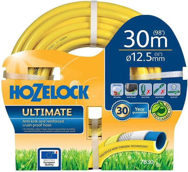 Hozelock 7830P0000 Ultimate Hose, 30 m, Yellow