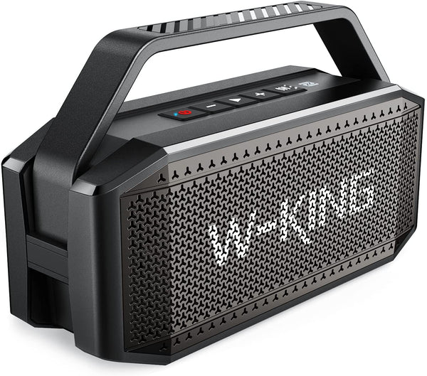 W-KING 60W Bluetooth Speaker, Powerful Bass, Loudest Wireless Portable Speaker, IPX6 Waterproof, Bluetooth 5.0, 40H Playtime, 10400mAh Power Bank D9-1