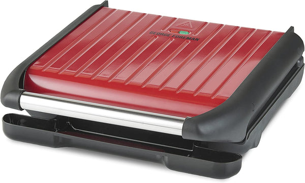 George Foreman Large Red Steel Grill 25050
