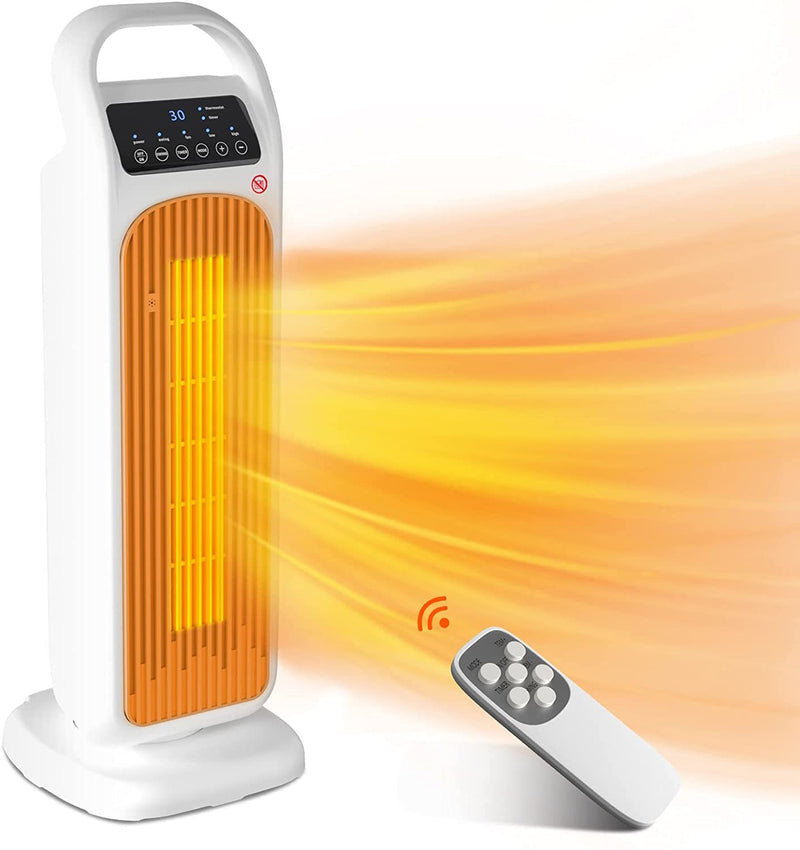 Advanced PTC ceramic technology requires no preheating, this ceramic heater can quickly heat the air around you in just 3 seconds. PTC ceramic technology enables faster, safer and more efficient heating.