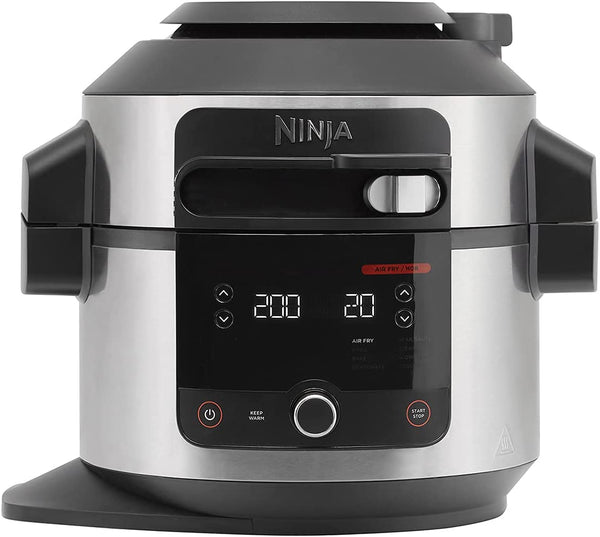 NINJA Foodi 11-in-1 SmartLid Multi-Cooker 6L [OL550UK] Electric Pressure Cooker, Air Fryer, Combi-Steam, Slow Cooker, Grill, Bake