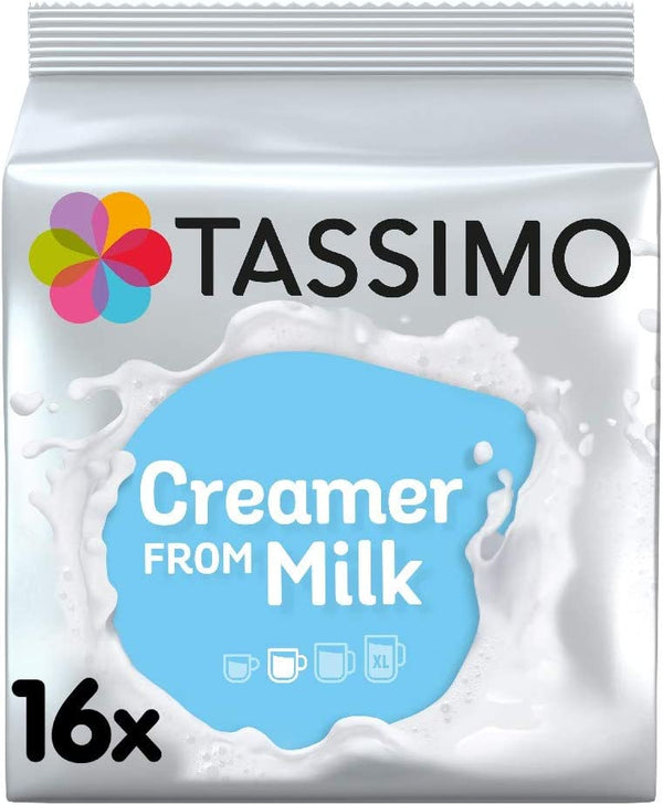 Tassimo Creamer Milk Pods (Pack of 5, Total 80 Coffee Capsules)