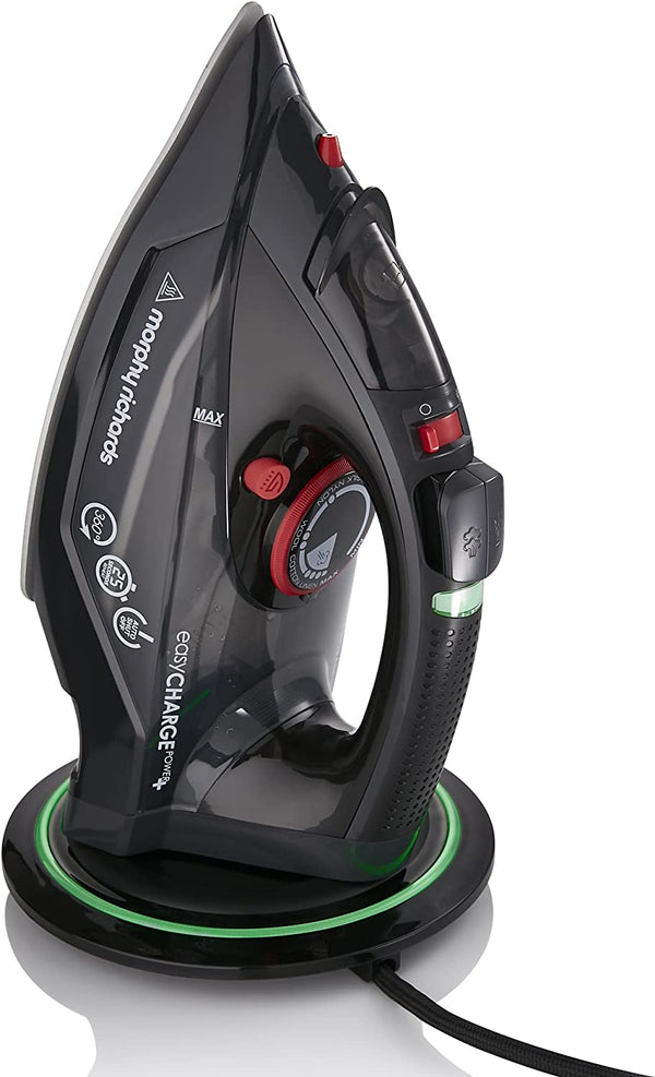 Morphy Richards 303251 Cordless Steam Iron easyCHARGE 360 Cord-Free, 2400 W, Black
