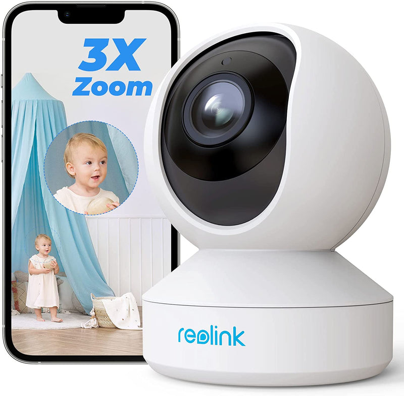 Reolink 5MP PTZ Indoor WiFi Security Camera, 2.4GHz 5GHz Dual-Band WiFi, 3X Optical Zoom WiFi CCTV Camera, Pan Tilt Zoom, 2 Way Audio Remote Viewing