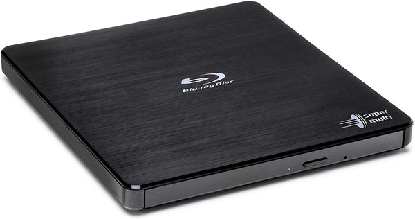 Hitachi-LG BP55 External Blu-Ray Drive, USB 2.0 Slim Portable Player/Rewriter Black