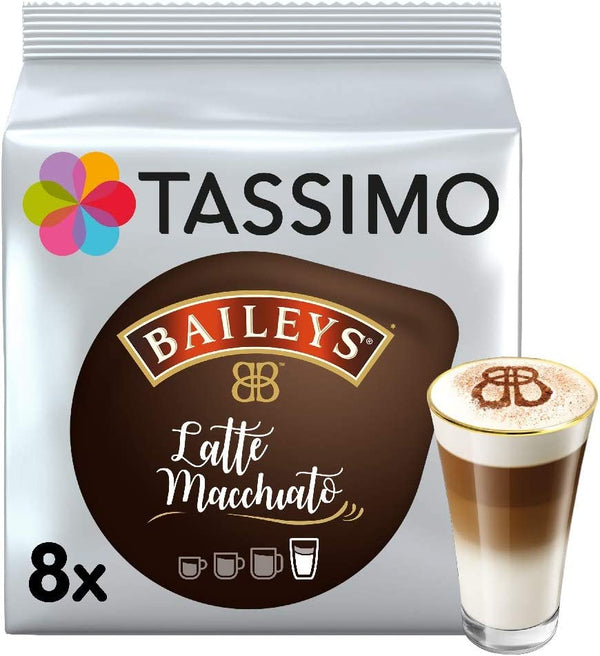 Tassimo Baileys Latte Macchiato Coffee Pods (Pack of 5, Total 40 Coffee Capsules)