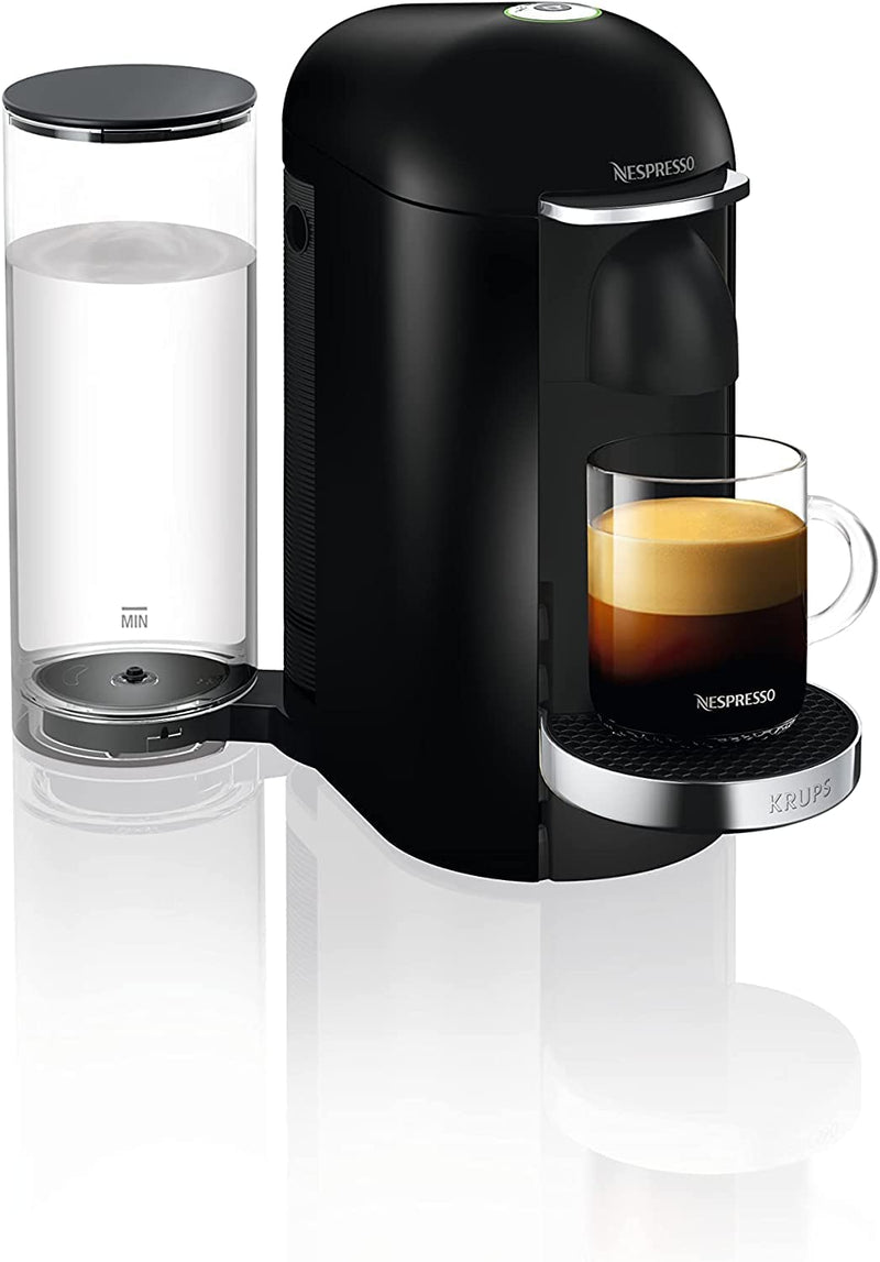 Nespresso Vertuo Plus XN900840 Coffee Machine by Krups, Black & Chrome [Energy Class A]