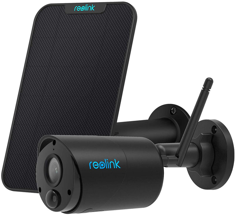 Reolink Security Camera Outdoor Wireless, Argus Eco + Solar Panel, Wifi Camera 1080P Night Vision, 2-Way Audio, PIR Motion Detection, Battery Operated