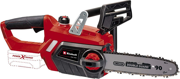 Einhell 4501761 GE-LC 18/25 Li Power X-Change 18V Cordless Chainsaw | 10 Inch (25cm) OREGON Bar and Blade Chain | Solo Chain Saw, 25.0*23.0*48.0 cm