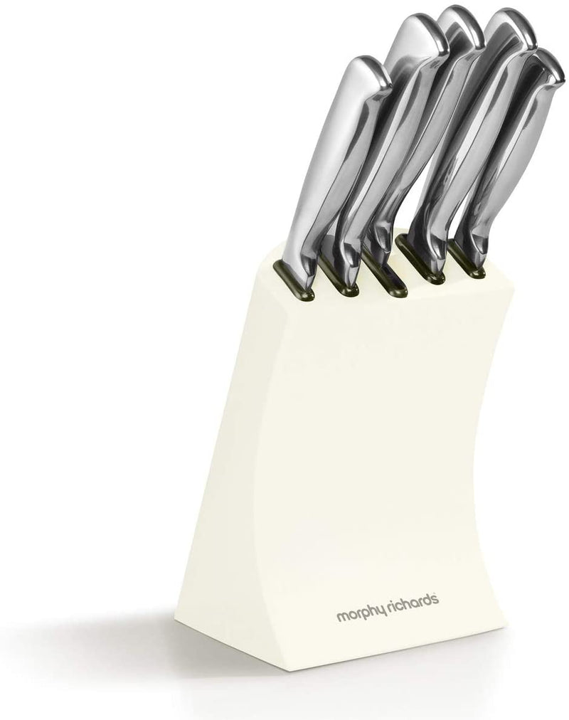 Morphy Richards Accents 46290 5 Piece Knife Block with High Grade Polished Stainless Steel Knives