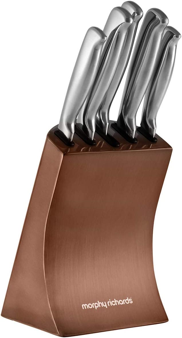 Morphy Richards Accents 46290 5 Piece Knife Block with High Grade Polished Stainless Steel Knives