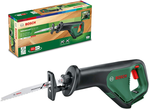Bosch Home and Garden Cordless Reciprocating Saw Upgraded AdvancedRecip 18 (without battery, 18 Volt System, in carton packaging)