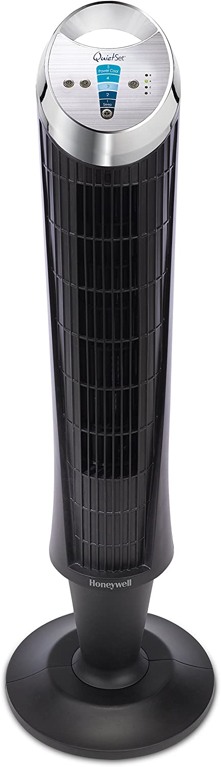 Honeywell QuietSet Tower Fan (5 Speed Settings, Oscillating 75°, Timer Function, Remote Control) HY254