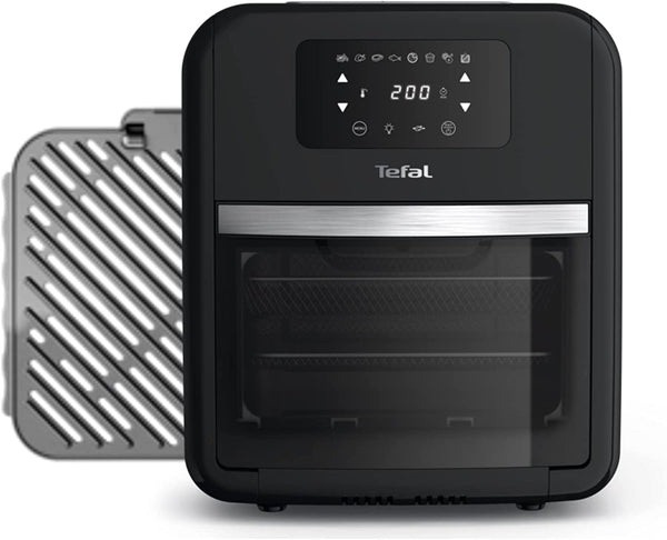 Tefal EasyFry 9-in-1 Air Fryer Oven, Grill and Rotisserie with Cook Window, 8 Programs: Dehydrate, Roast, Bake and Toast, Black, 11 L Capacity, FW501