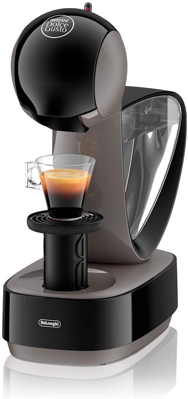 DeLonghi Nescafé Dolce Gusto Infinissima Pod Capsule Coffee Machine, Espresso, Cappuccino and more,1.2 Liters, EDG260.G, Black & Charcoal