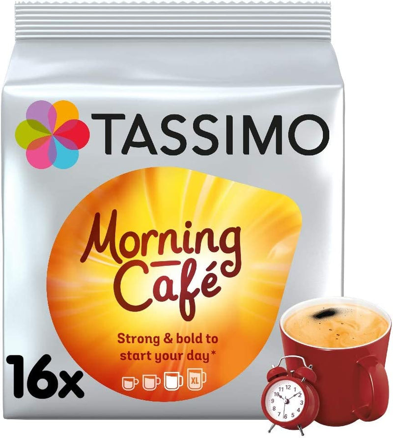 Tassimo Morning Cafe Coffee Pods (Pack of 5, Total 80 Coffee Capsules)