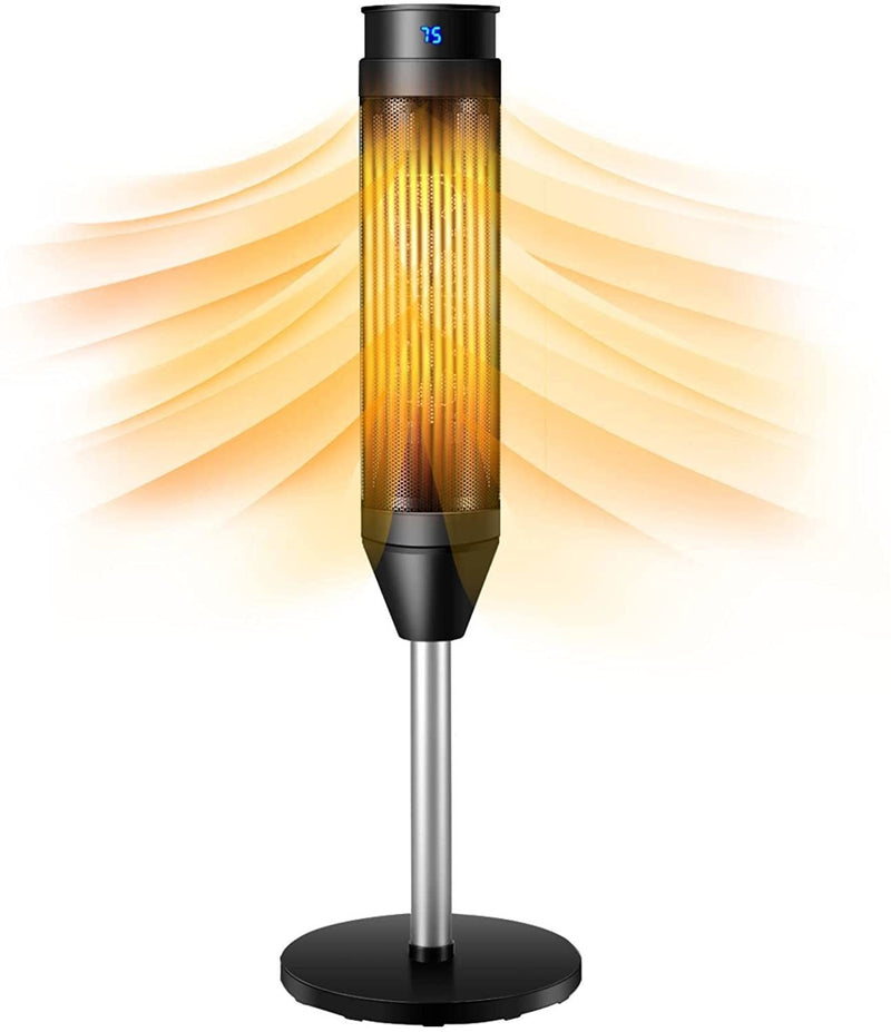 Equipped with ceramic heating element and high power, this tower heater can be heated quickly in a few seconds. Also, PTC ceramics have flame retardant properties, so it is very safe. You can use this heater without any worries.