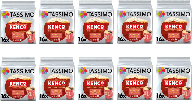 Tassimo Kenco Americano Grande Coffee Pods - 10 Packs (160 Drinks)